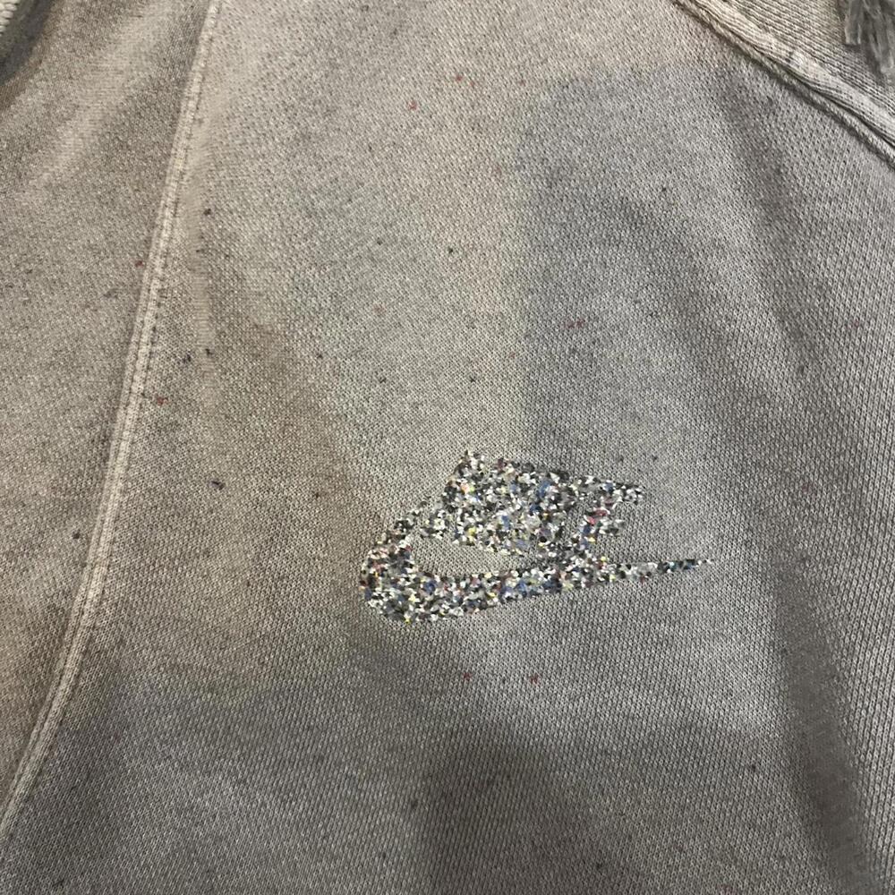 Nike Sportswear Move To Zero Fleece Pullover Hoodie in the "Cave Stone" - Picture 9 of 10
